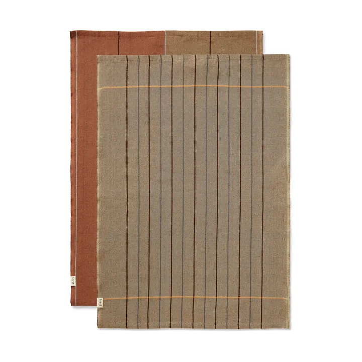 Ito kitchen towel 50x70 cm 2-pack - Hazel-oat - Ferm Living