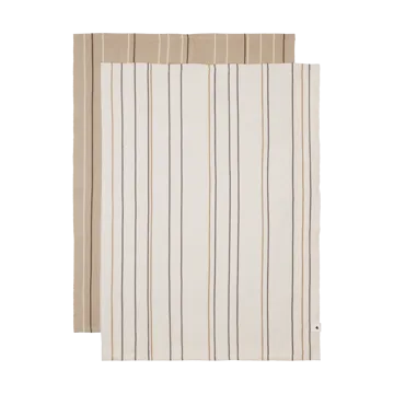 Ito kitchen towel 50x70 cm 2-pack - Parchment-cashmere - Ferm Living