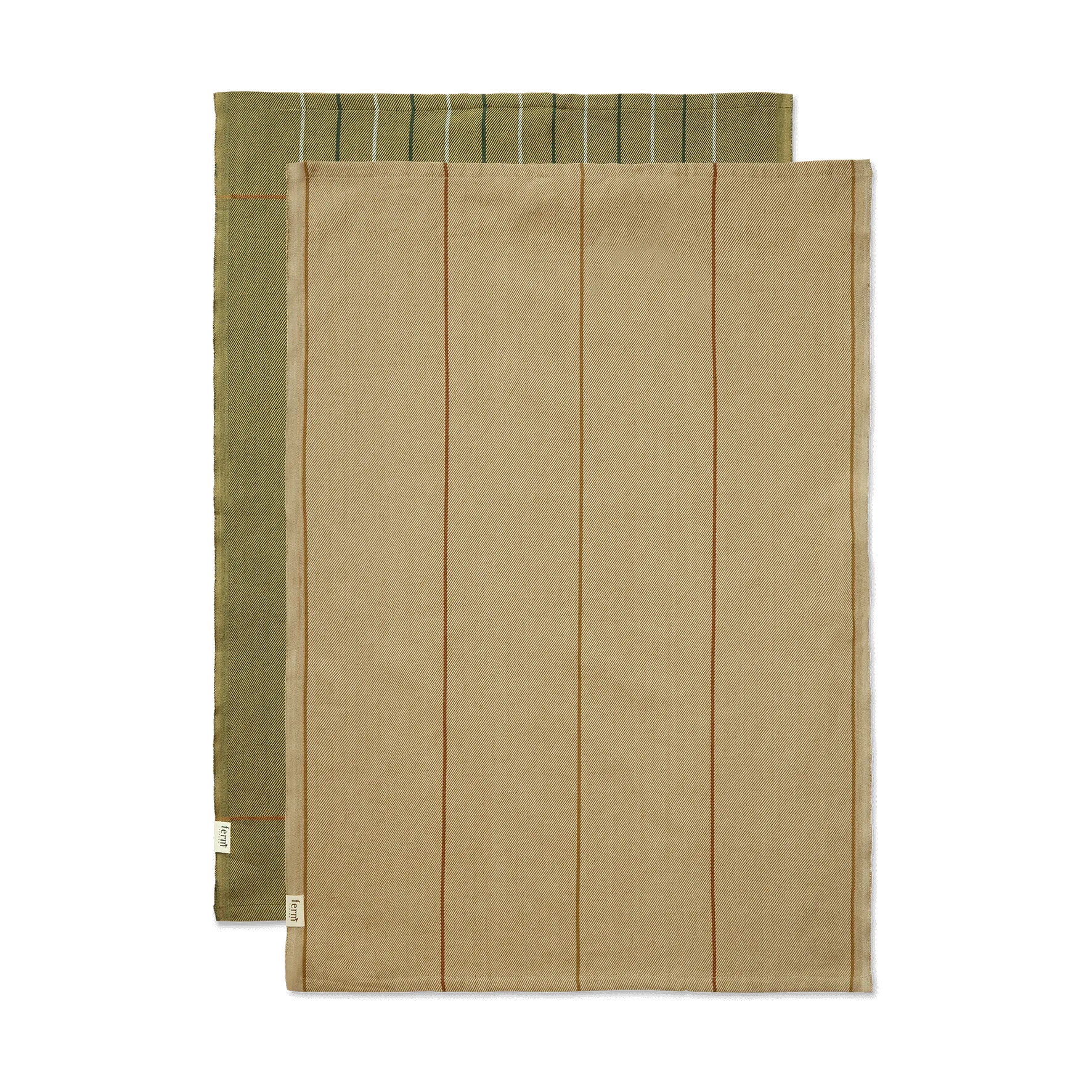 Ito kitchen towel 50x70 cm 2-pack, Seaweed-flax Ferm Living