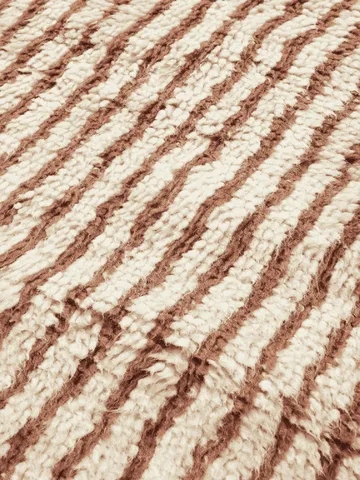 Kami rug - Off white-red brown, 80x120 cm - Ferm Living