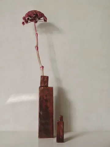 Koa vase H40 - Red brown - Ferm Living