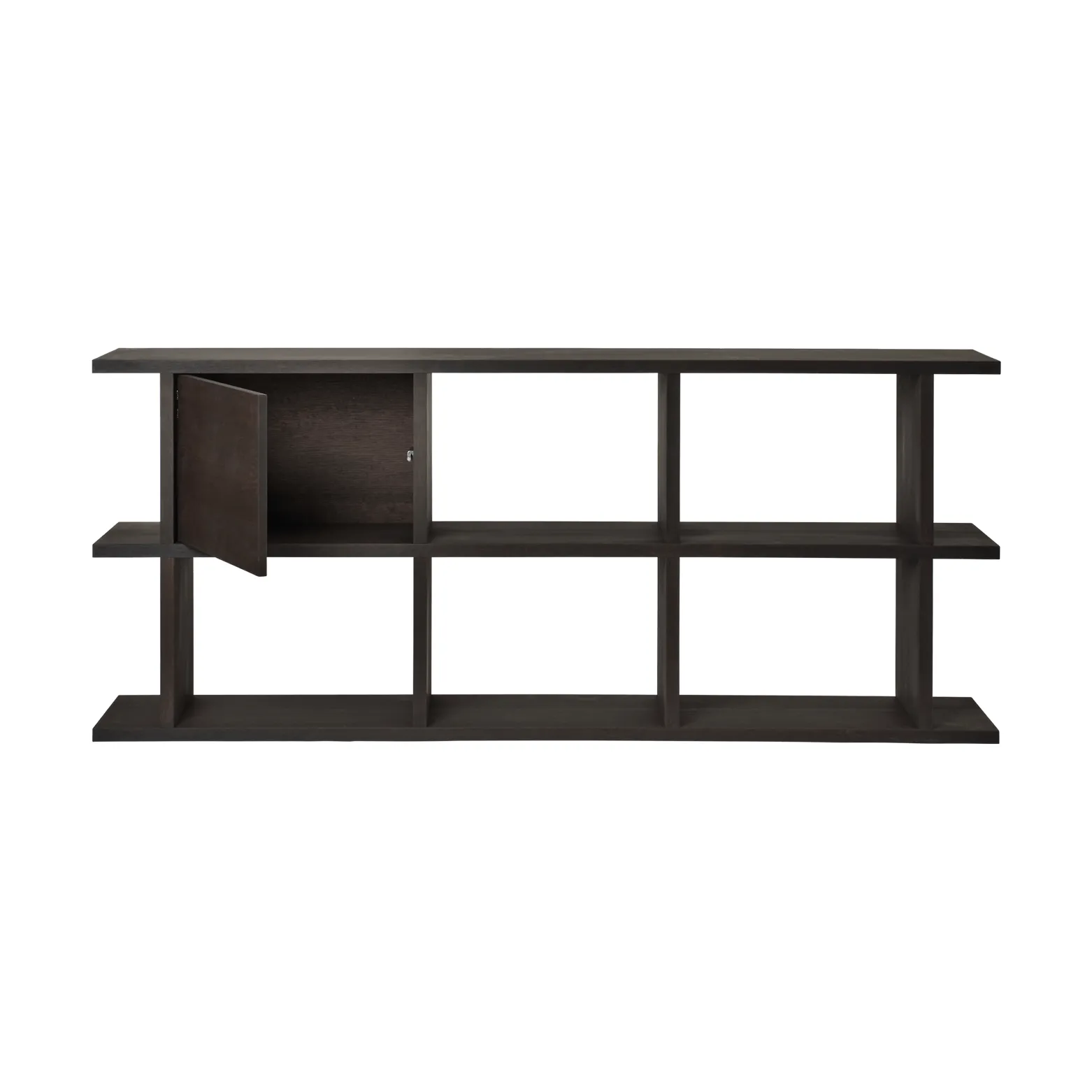 Kona bookcase cabinet insert, Dark Stained Ferm Living