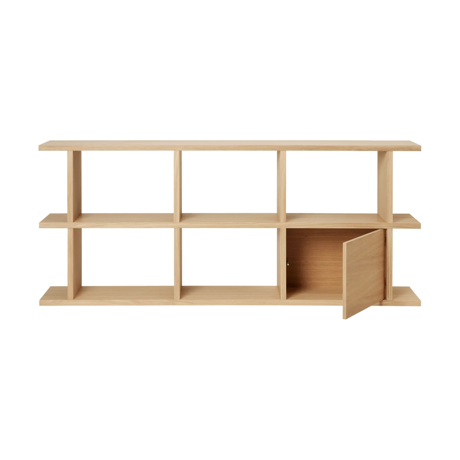 Kona bookcase cabinet insert, Natural Ferm Living
