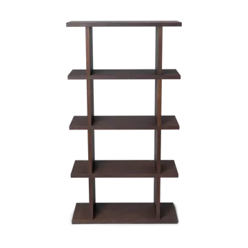 Kona bookshelf 1x4 - Dark stained - Ferm Living