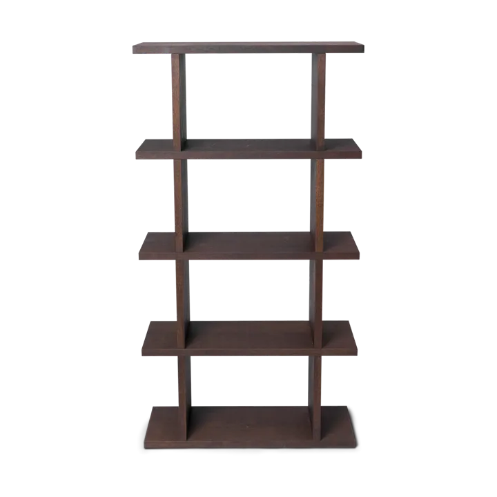 Kona bookshelf 1x4 - Dark stained - Ferm Living