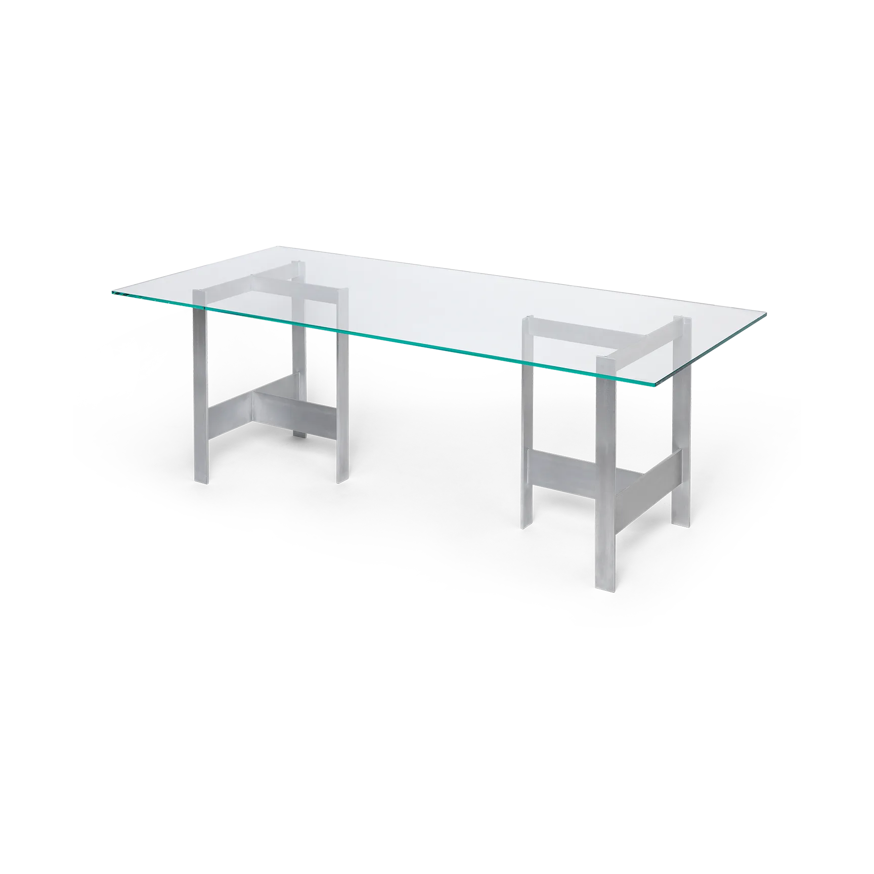 Lager dining table 90x200 cm, Glass-aluminium Ferm Living
