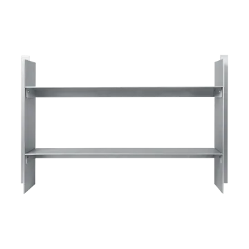 Lager wall shelf 26x77 cm - Aluminium - Ferm Living