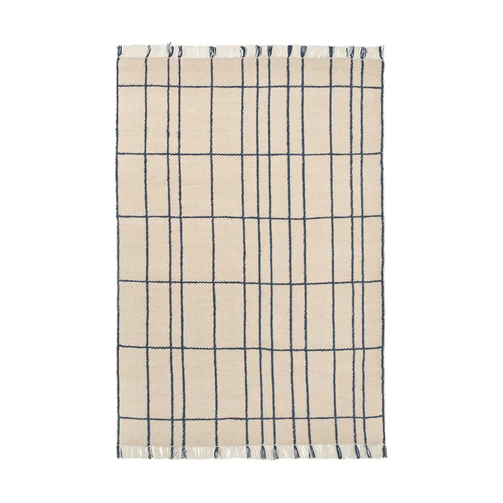 Late rug - Parchment-indigo, 170x240 cm - Ferm Living