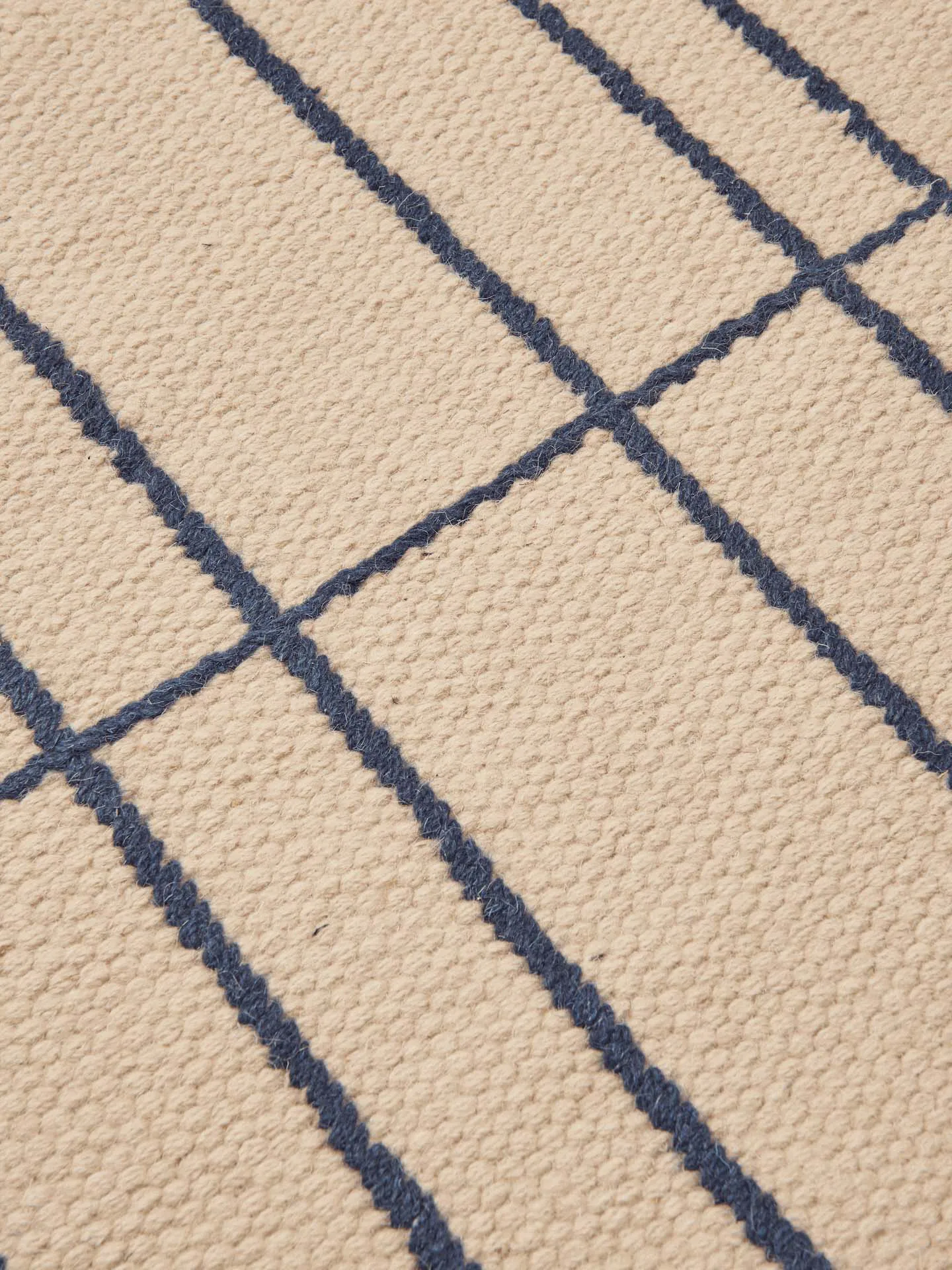 Late rug, Parchment-indigo, 80x200 cm Ferm Living