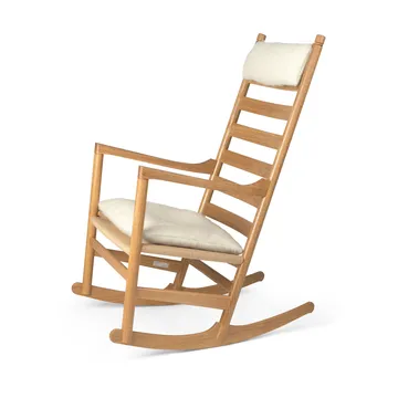 Line rug 70x105 cm - Off-white-Chocolate - Ferm Living