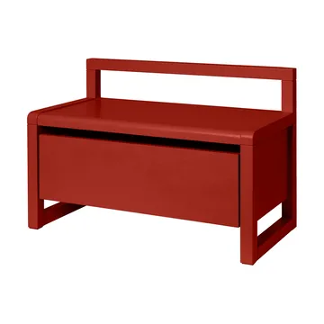 Little Architect storage bench - Poppy Red, 60x30x41.2 cm - Ferm Living