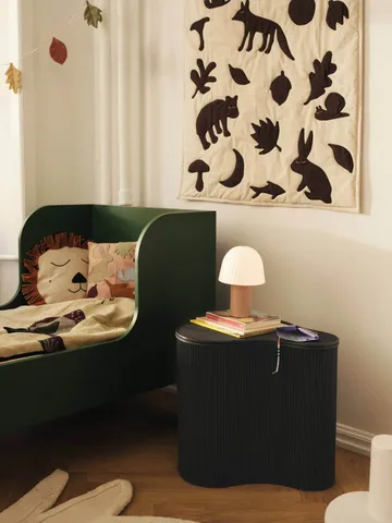 Lunden blanket - Off-white-dark chocolate, 80x110 cm - Ferm Living