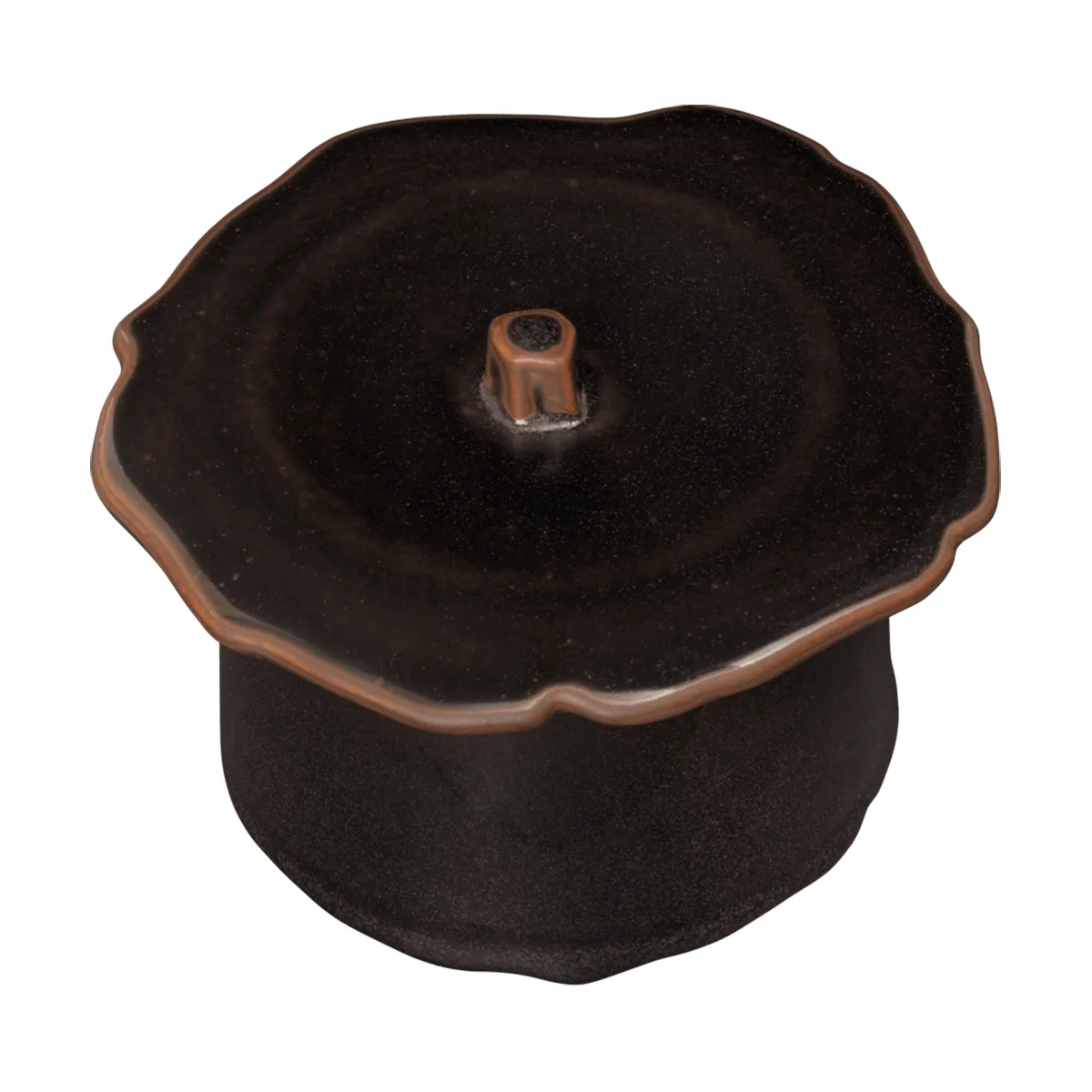 Marnen jar with lid, Carob brown, Ø11x9 cm Ferm Living