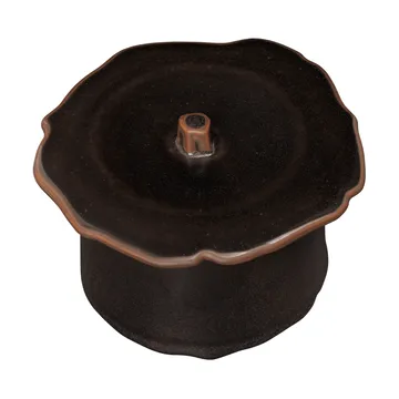 Marnen jar with lid - Carob brown, Ø11x9 cm - Ferm Living