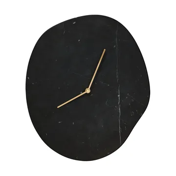 Melt wall clock 28x33 cm - Black marble - Ferm Living