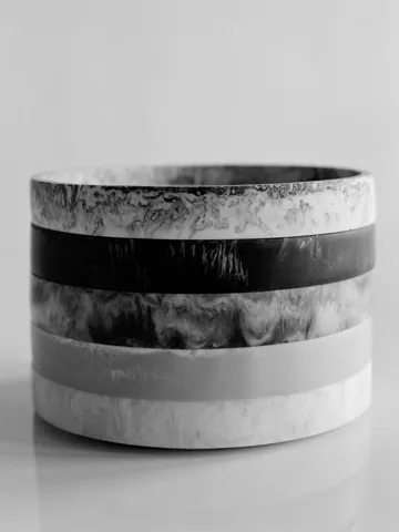 Mist decorative tray Ø20 cm - Charcoal - Ferm Living