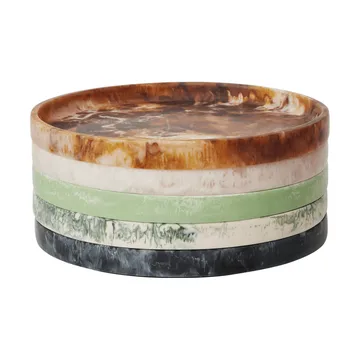Mist decorative tray Ø30 cm - Emerald-off-white - Ferm Living