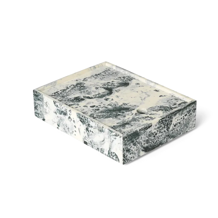 Mist storage box 15x20 cm - Emerald-off white - Ferm Living