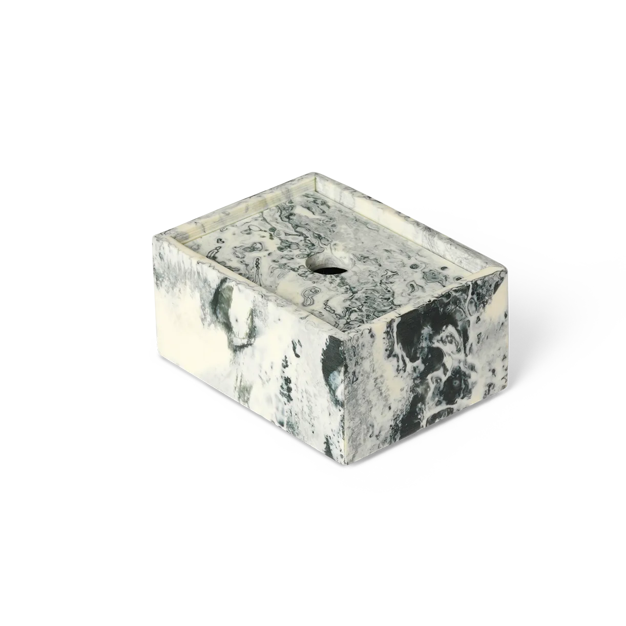 Mist storage box 7,5x10 cm, Emerald-off white Ferm Living