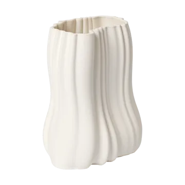 Moire vase 20 cm - Off-white - Ferm Living