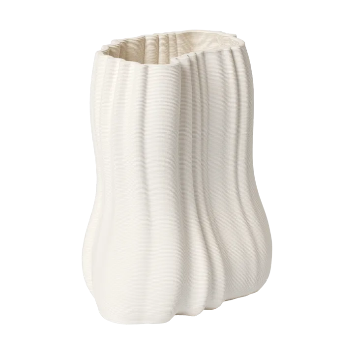 Moire vase 20 cm - Off-white - Ferm Living