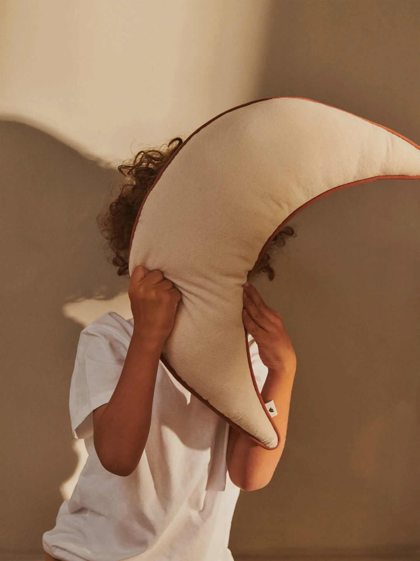 Moon cushion, Undyed, 31x8x47 cm Ferm Living