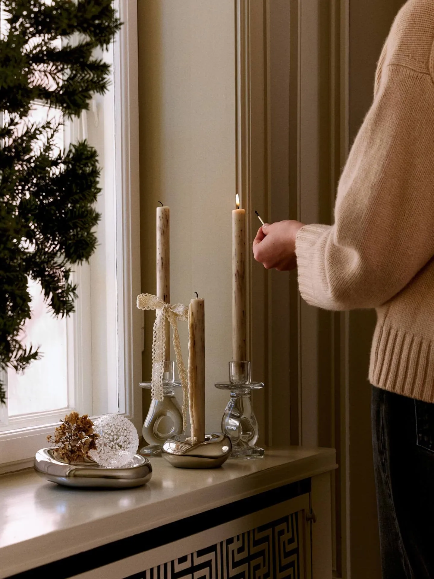 Mura lights 4 pieces, Light beige Ferm Living
