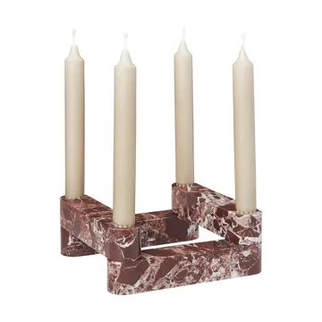 Newel module candlestick 4 pieces - Red - Ferm Living