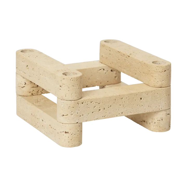 Newel module candlestick 6 pieces
 - Travertine - Ferm Living