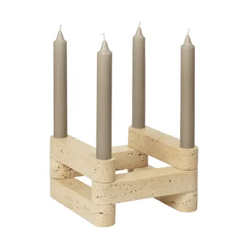 Newel module candlestick 6 pieces
 - Travertine - Ferm Living