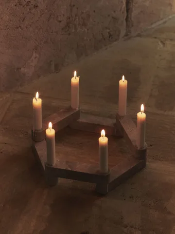 Newel module candlestick 6 pieces
 - Travertine - Ferm Living