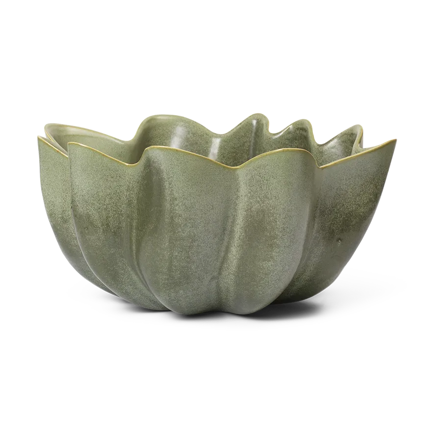 Nium bowl Ø22 cm, Dark Sage Ferm Living