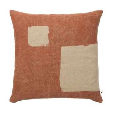 Oleo cushion cover 50x50 cm - Terracotta-Natural - Ferm Living