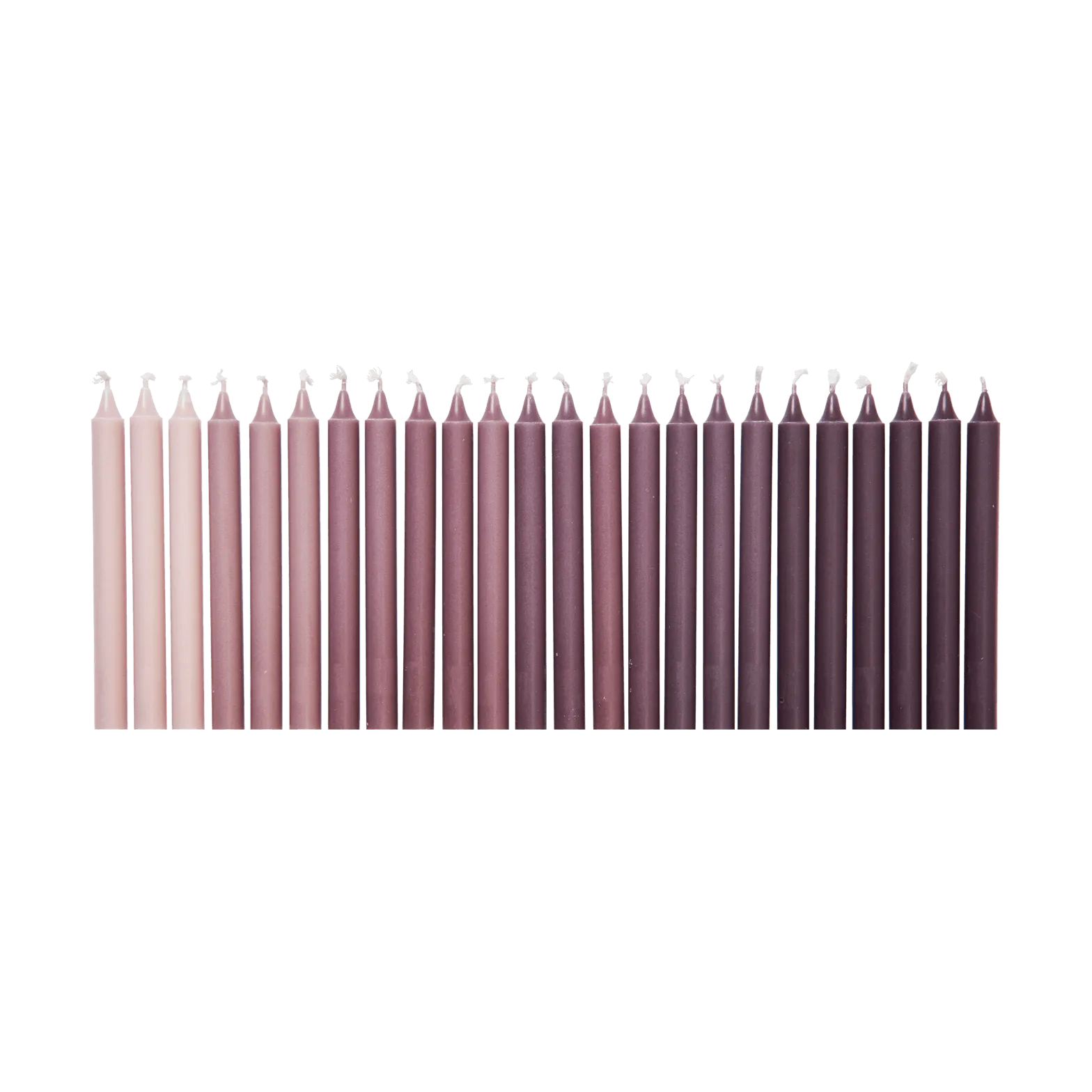Ombre antique candles 24 pcs, Dark grape Ferm Living