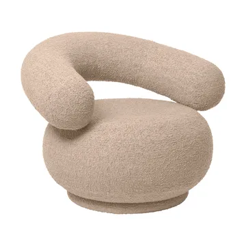 Orbo Lounge chair - Raw bouclé - Natural - Ferm Living