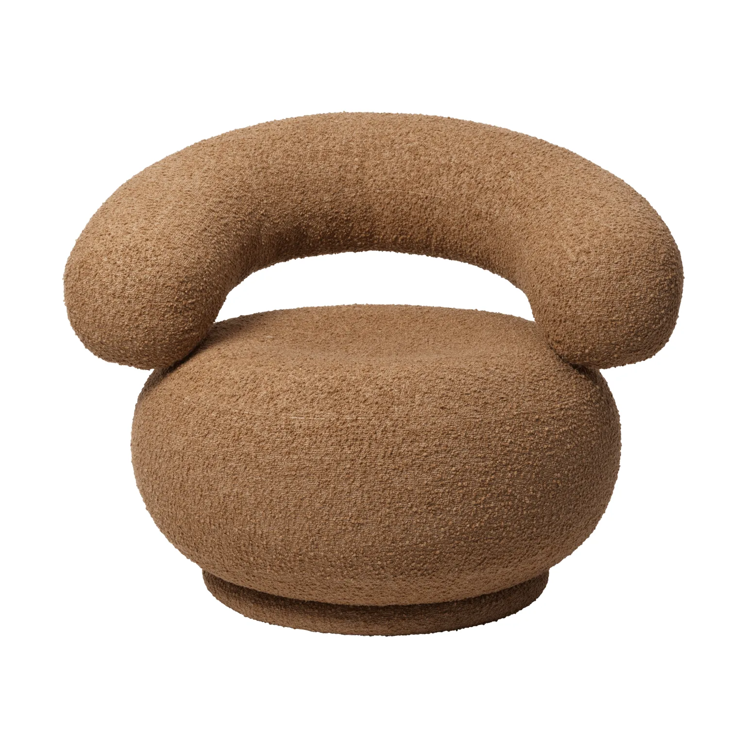 Orbo Lounge chair, Raw bouclé - Tan Ferm Living