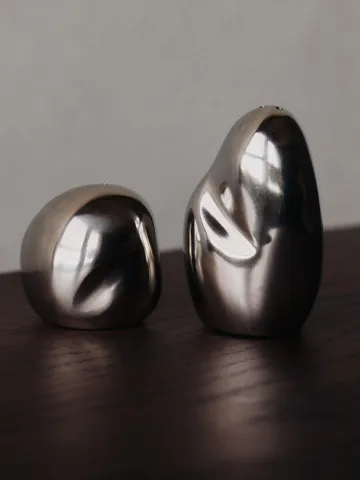 Orevo salt and pepper shaker set - Polished Stainless Steel - Ferm Living