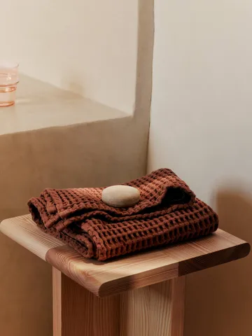 Organic towel 50x100 cm - Brown Clay - Ferm Living
