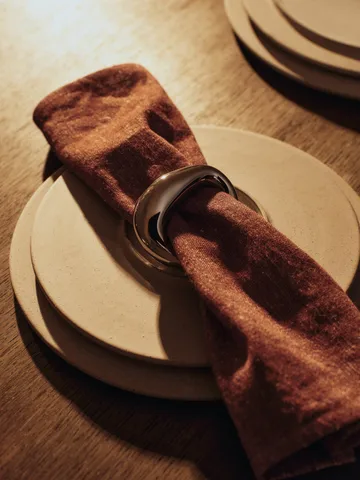 Orrith napkin ring 4-pack - Silver - Ferm Living