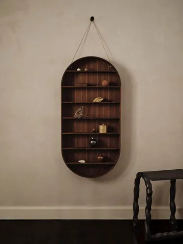Oval Dorm shelf - Smoked oak - Ferm Living