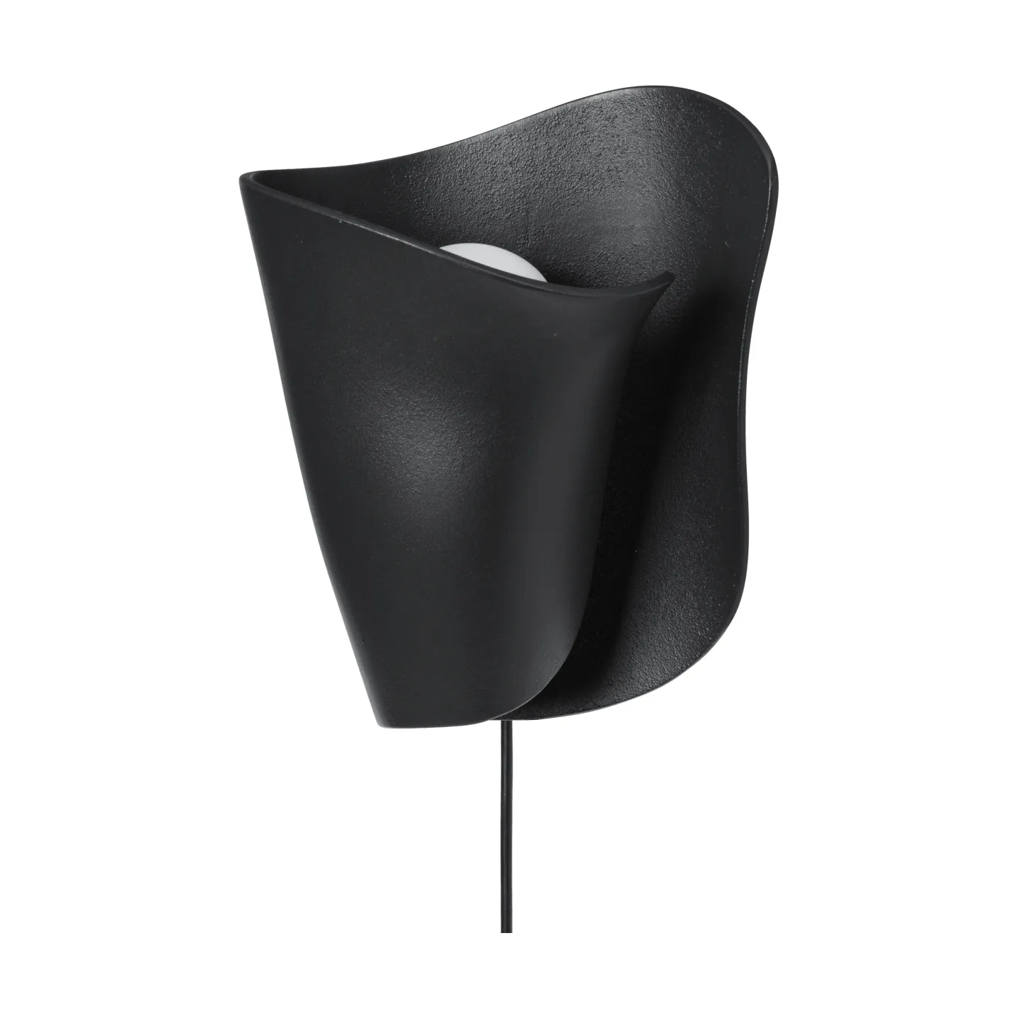 Oyster wall sconce wall lamp, Black Ferm Living