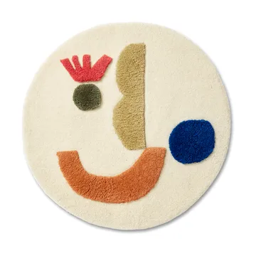 Panto tufted rug - Off white, Ø70 cm - Ferm Living