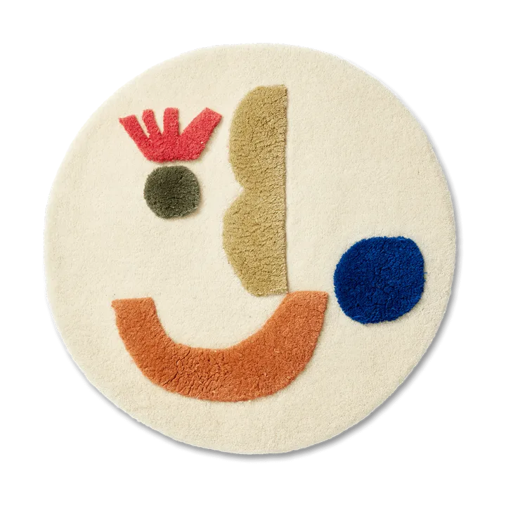 Panto tufted rug - Off white, Ø70 cm - Ferm Living