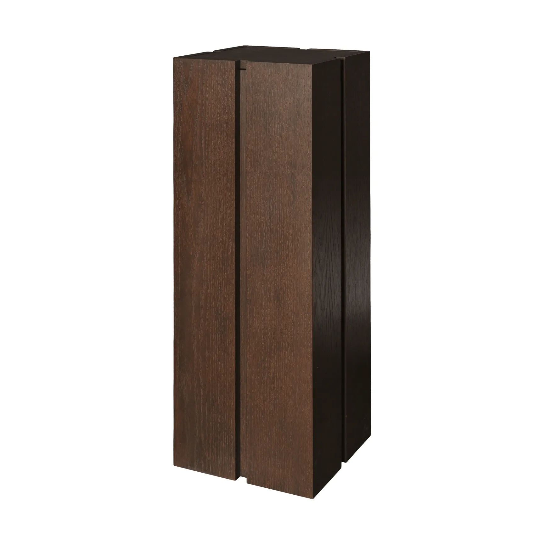 Parcel pedestal, Dark stained, 30x30x90 cm Ferm Living