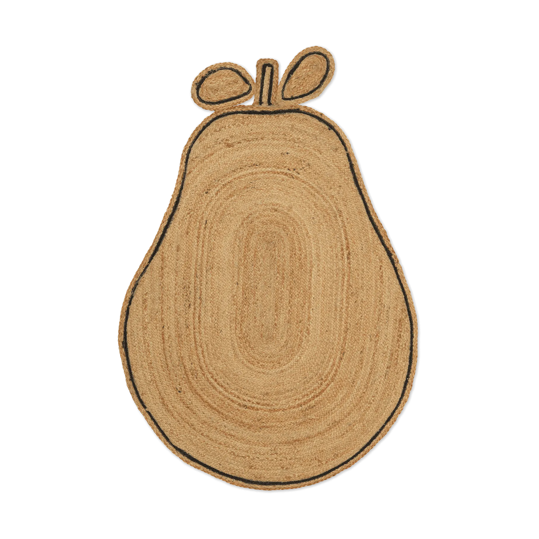 Pear braided jute mat, Natural Ferm Living
