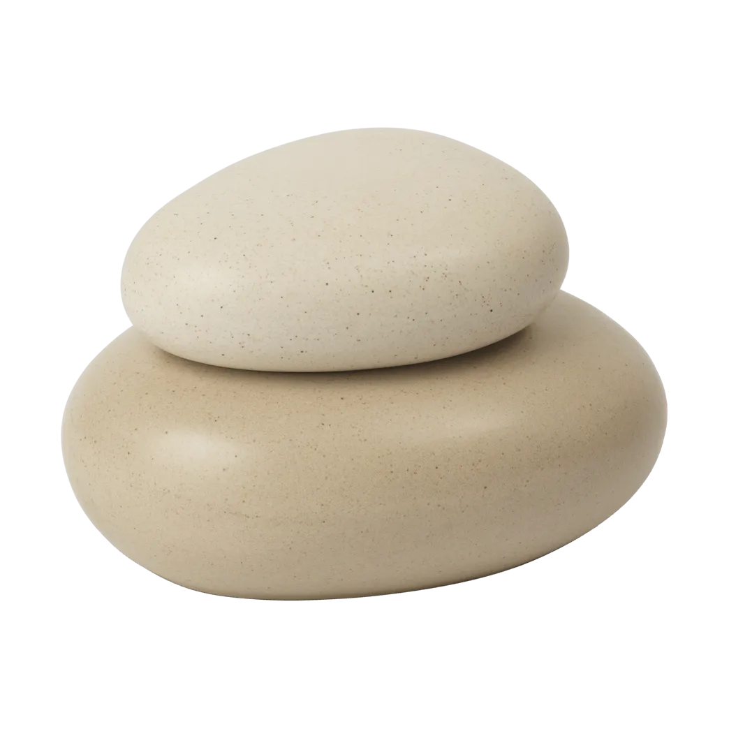 Pebble ash medium, Sand/Cream Ferm Living