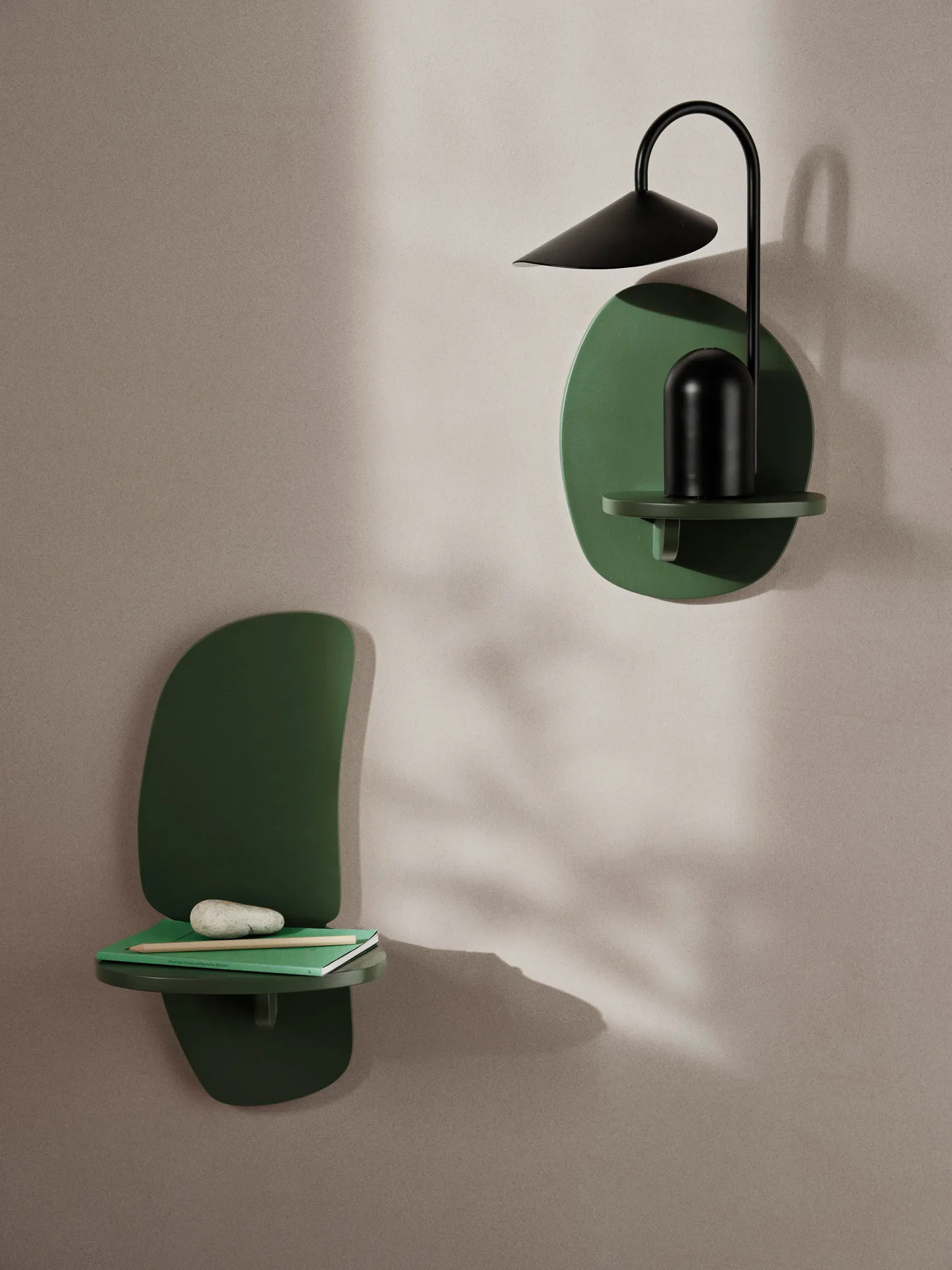 Pilu wall shelf 40 cm, Verdant Green Ferm Living
