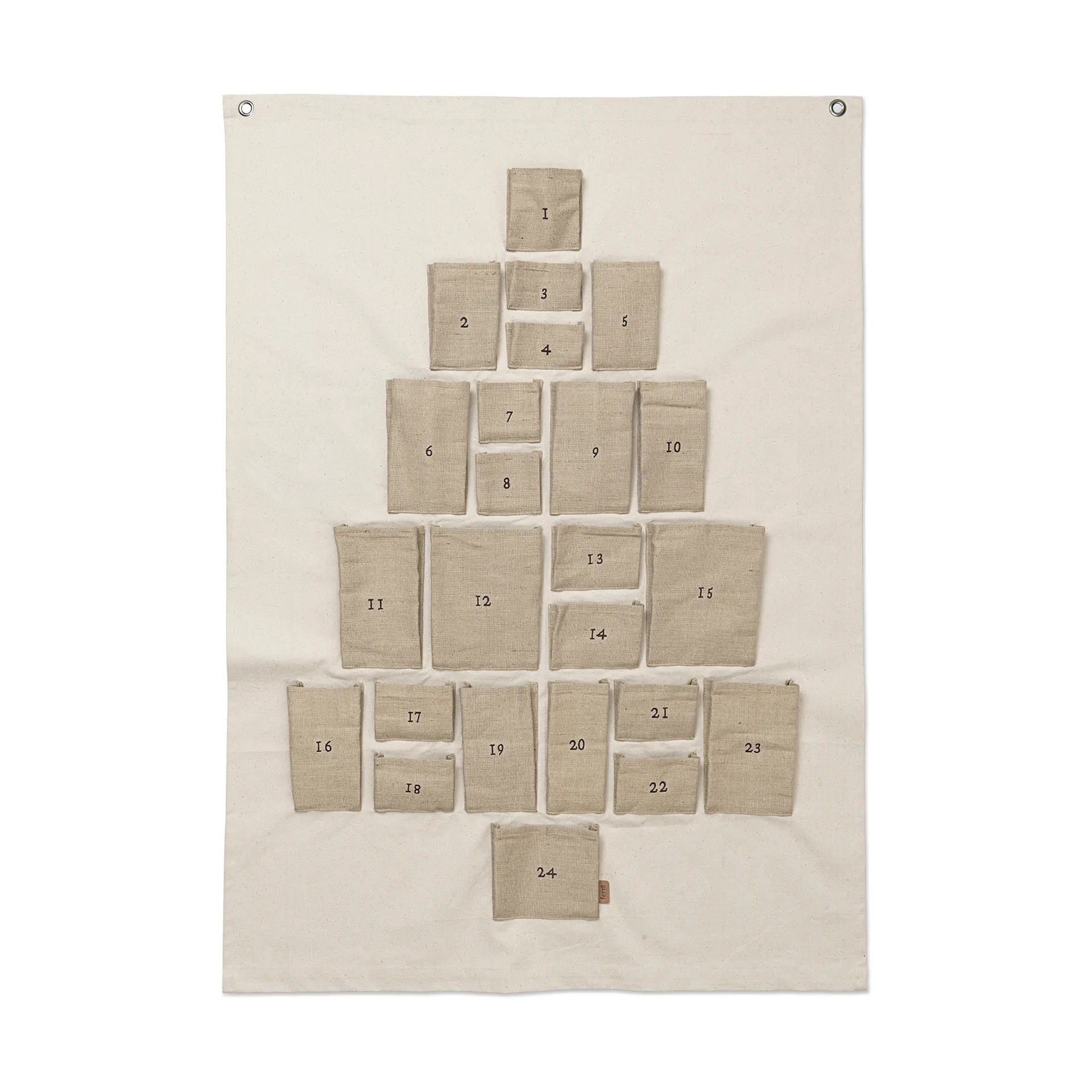 Pine advent calendar, Maxi, 90x125 cm Ferm Living