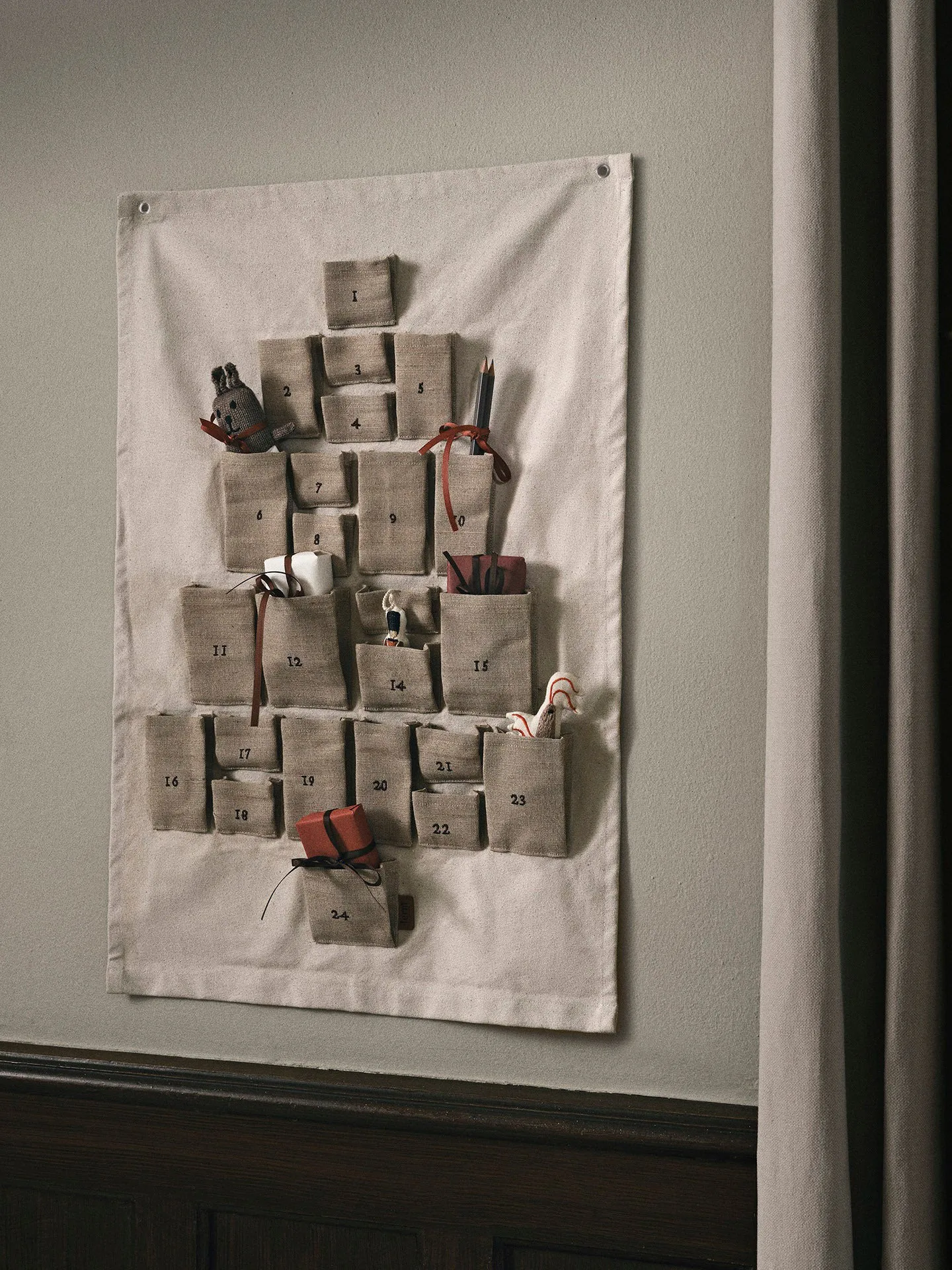 Pine advent calendar, Maxi, 90x125 cm Ferm Living