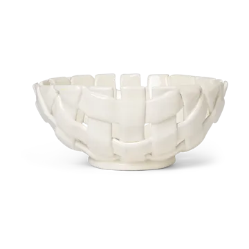 Plait bowl Ø24 cm - Off white - Ferm Living